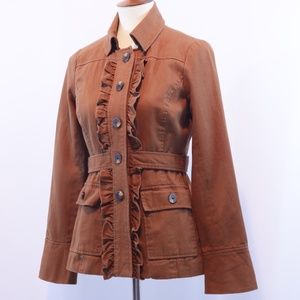 Anthropologie Tabitha Ruffle Jacket